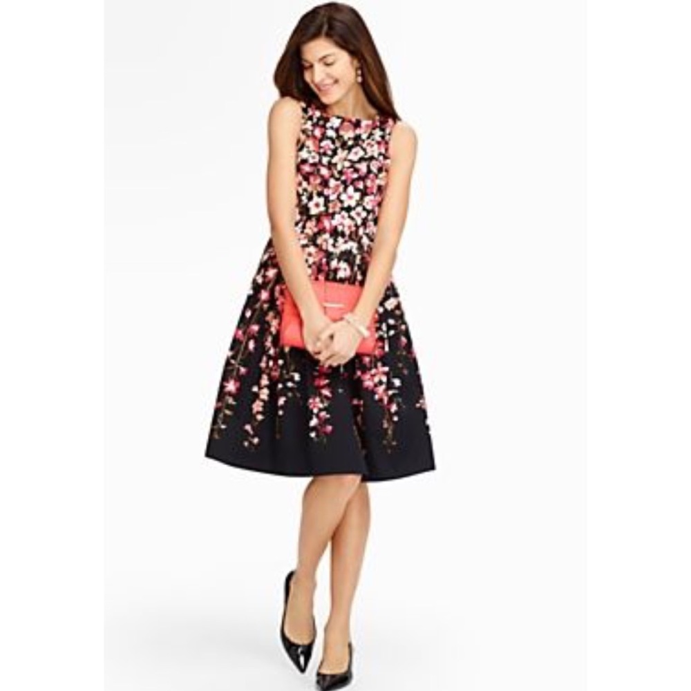 Talbots Floral Sleeveless A Line Dress